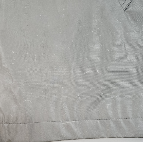 Vintage Komitor Silver Hooded Rain Coat Sz 1X Zip-Up Utility Windbreaker Jacket - Picture 14 of 16